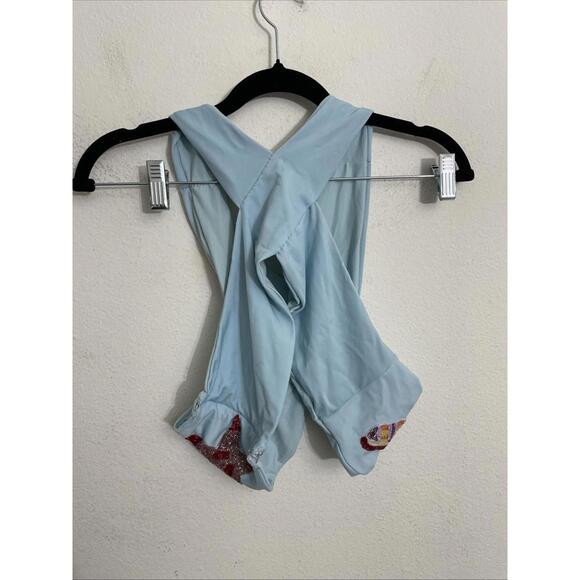 NWOT Oceanus KShell Hand Beaded Top Beaded detailing blue size S $233msrp - Picture 8 of 9